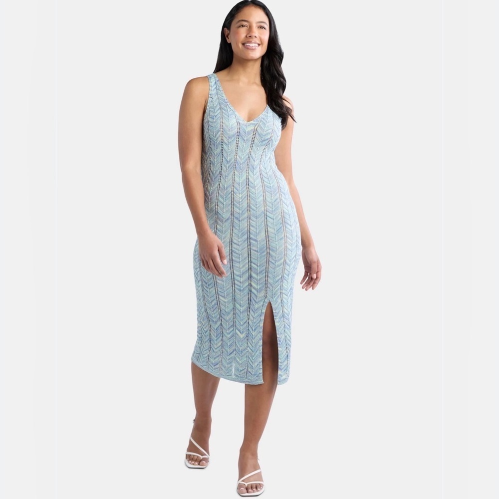 Madden NYC Multicolor Knit Dress NWT L